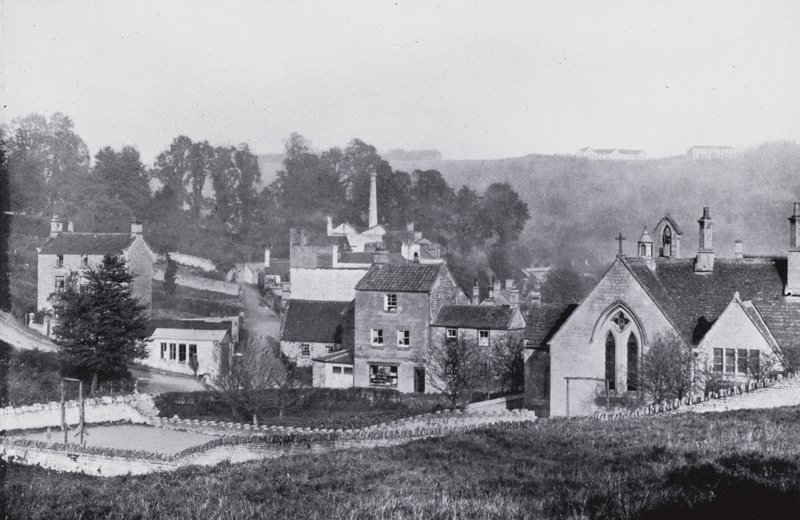 Freshford, der viser Sanatoriet (s/h-billede) af English Photographer