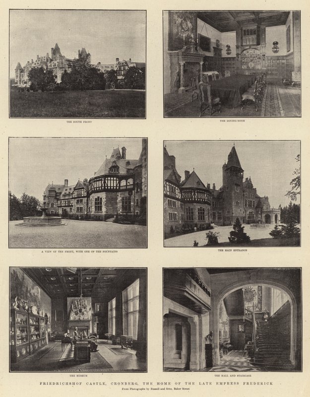 Friedrichshof Slot, Cronberg, hjemsted for den afdøde kejserinde Frederick af English Photographer