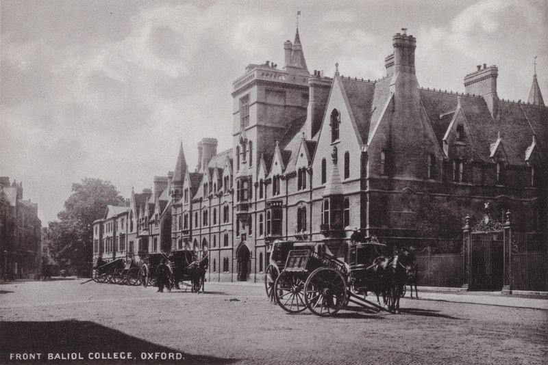 Front Balliol College, Oxford af English Photographer