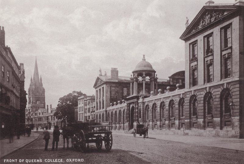 Foran Queens College, Oxford af English Photographer