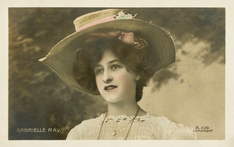 Gabrielle Ray, engelsk sceneskuespillerinde (foto i farver) af English Photographer