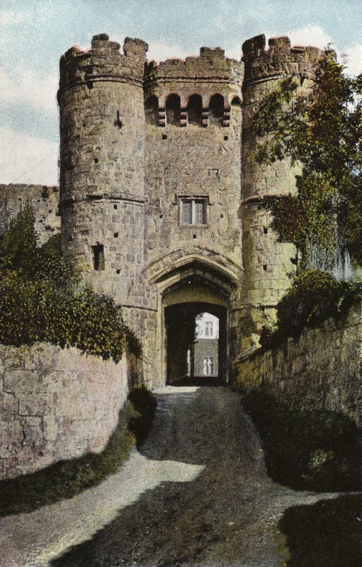 Gateway, Carisbrooke Castle af English Photographer
