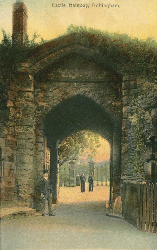 Gateway, Nottingham Castle (farvefoto) af English Photographer