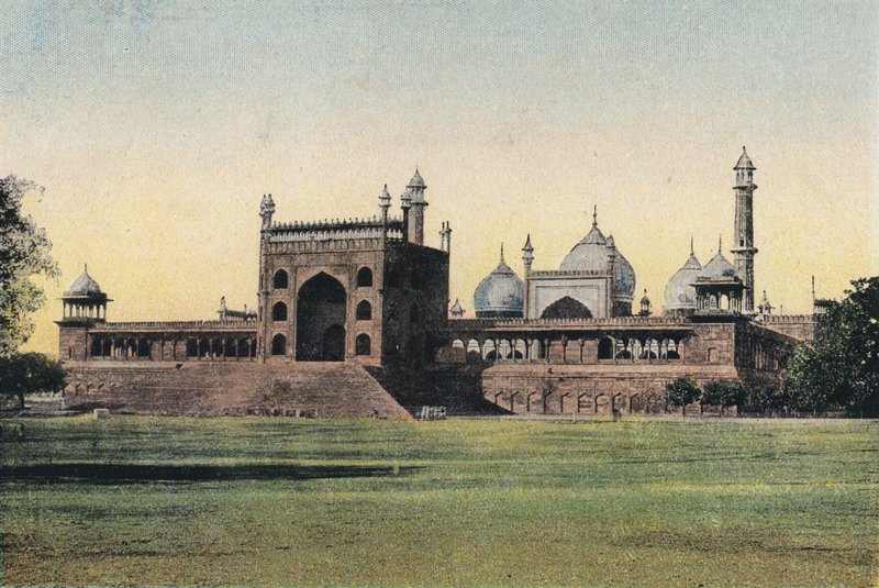 Gateway of the "Great Mosque," Delhidani af English Photographer