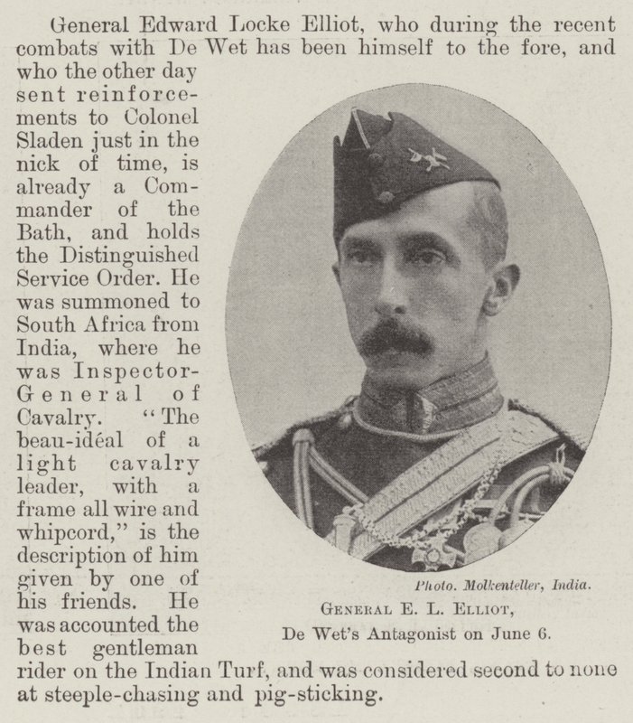 General E L Elliot, De Wets-antagonist den 6. juni af English Photographer