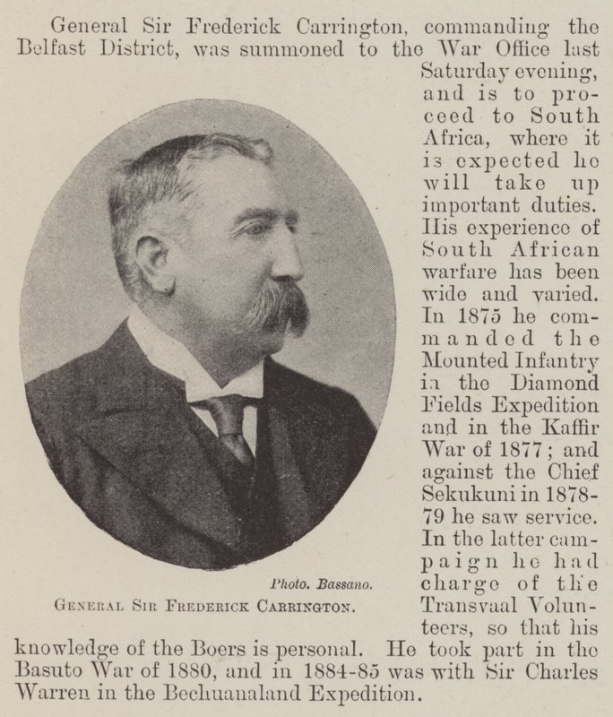 General Sir Frederick Carrington af English Photographer