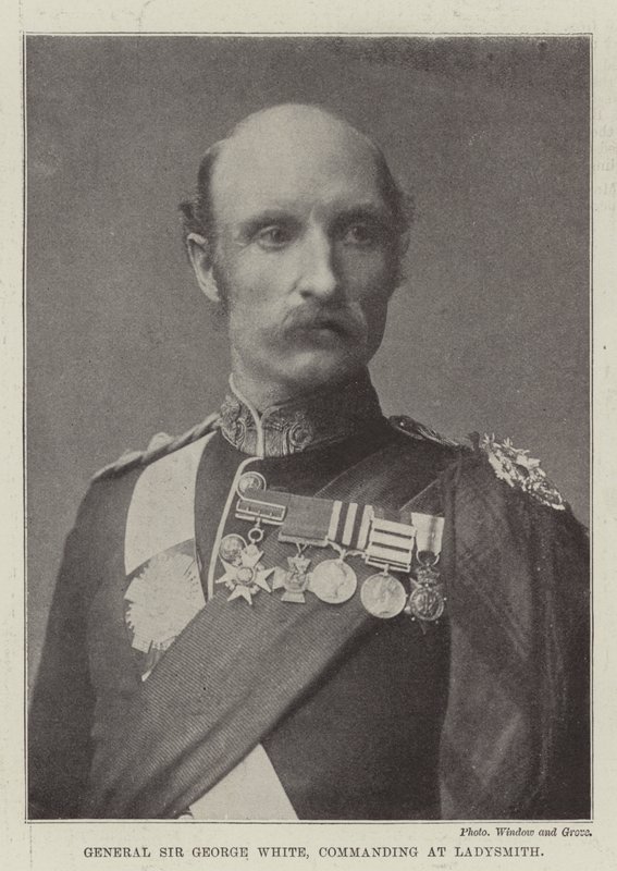 General Sir George White, kommanderende ved Ladysmith af English Photographer
