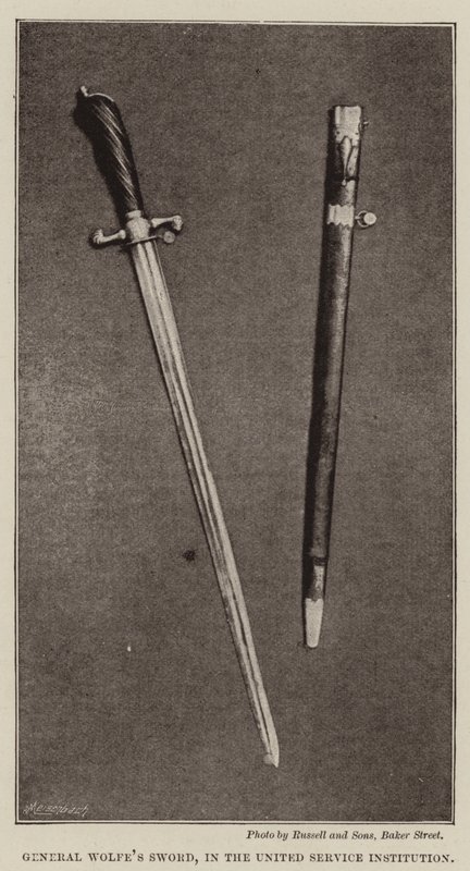 General Wolfes Sword, i United Service Institution af English Photographer