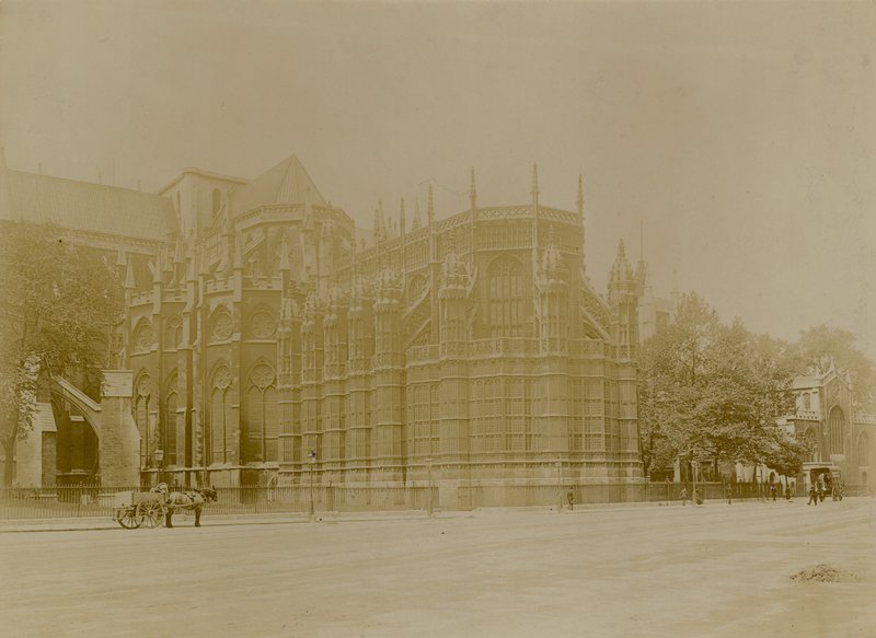 Generel udsigt over Poets Corner i Westminster Abbey af English Photographer