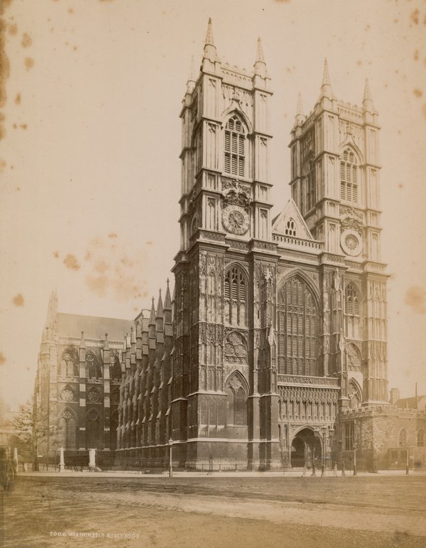 Generel udsigt over Westminster Abbey af English Photographer