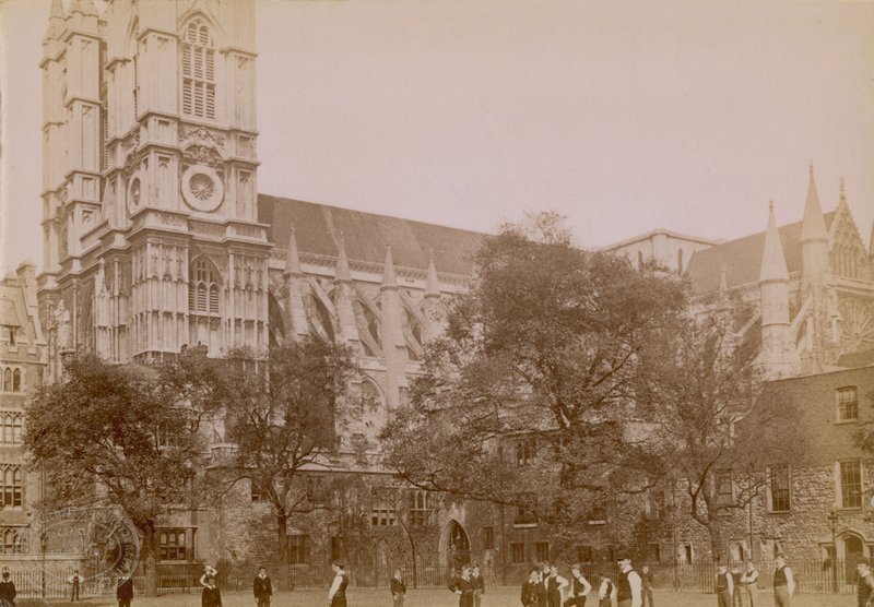 Generel udsigt over Westminster Abbey af English Photographer