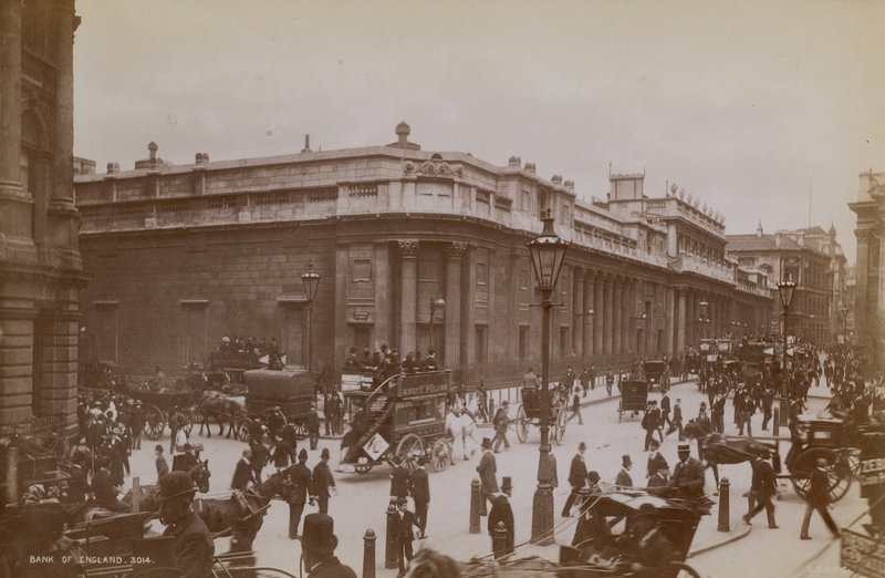 Generelt billede af Bank of England af English Photographer