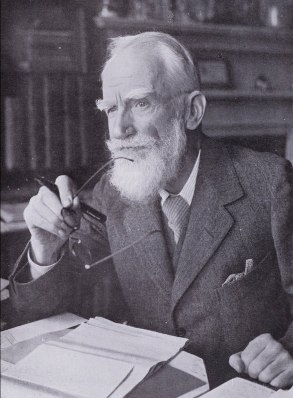 George Bernard Shaw (s/h-foto) af English Photographer