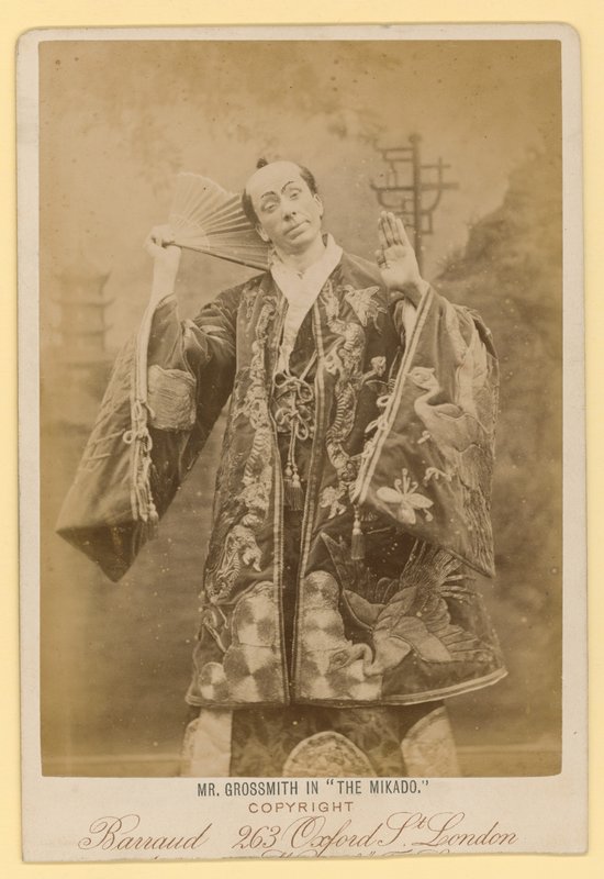 George Grossmith som Ko-Ko i The Mikado af English Photographer