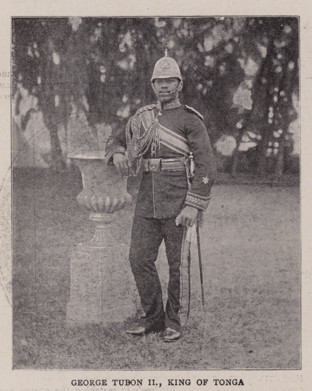 George Tubon II, konge af Tonga af English Photographer