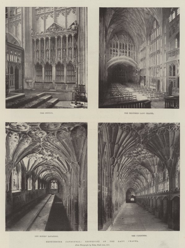 Gloucester Cathedral, Genåbning af Lady Chapel af English Photographer