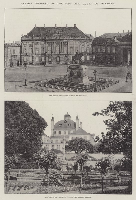 Guldbryllup af Danmarks Konge og Dronning af English Photographer
