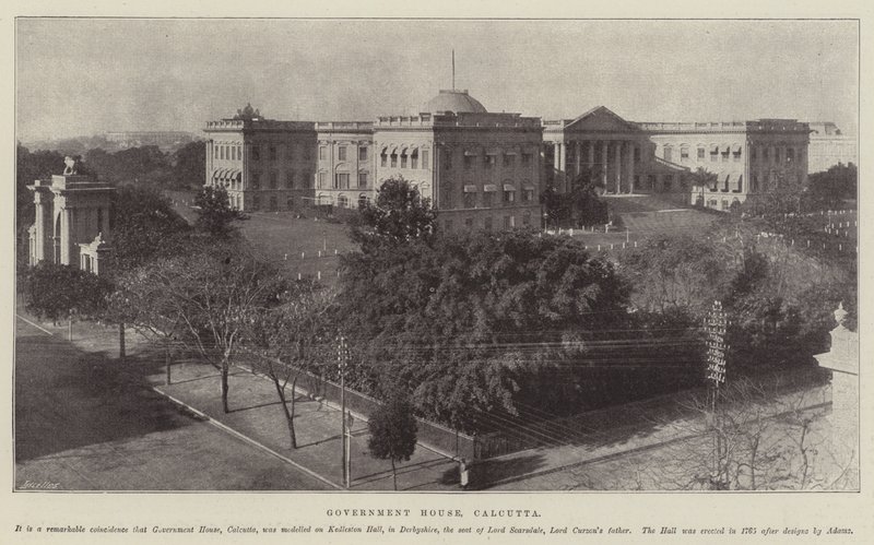Regeringshuset, Calcutta af English Photographer