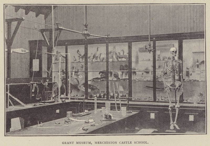 Grant Museum, Merchiston Castle School (gravering) af English Photographer