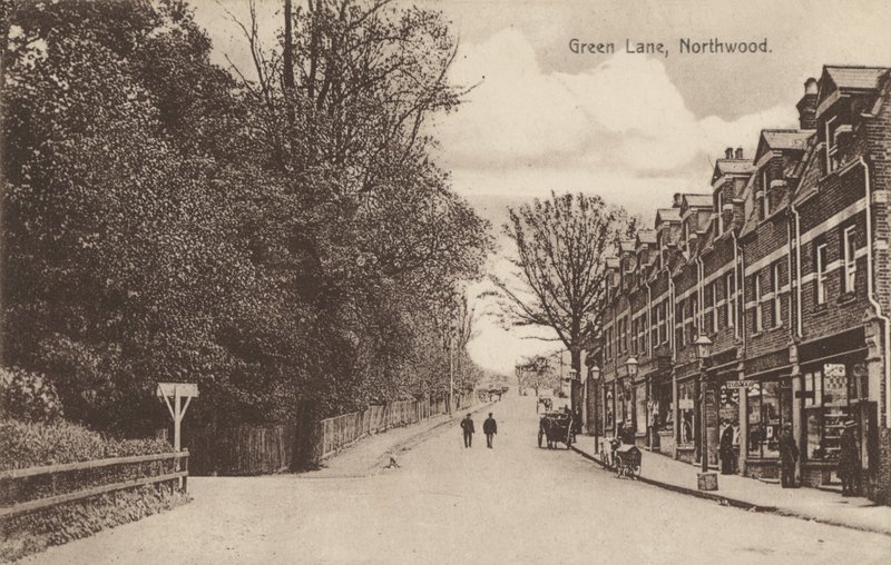 Green Lane, Northwood, nær London (s/h-billede) af English Photographer