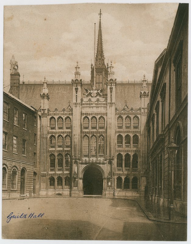 Guildhall, London. Victoriansk fotografi af English Photographer