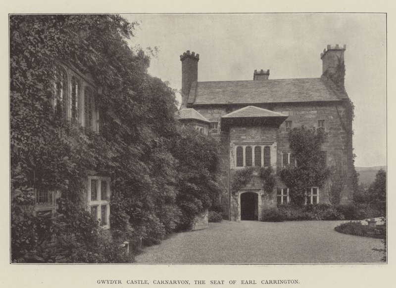 Gwydyr Castle, Carnarvon, sæde for Earl Carrington af English Photographer