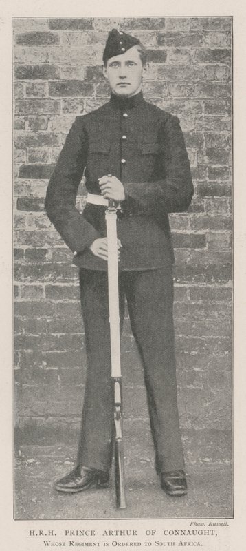 HKH Prins Arthur af Connaught, hvis regiment er beordret til Sydafrika af English Photographer