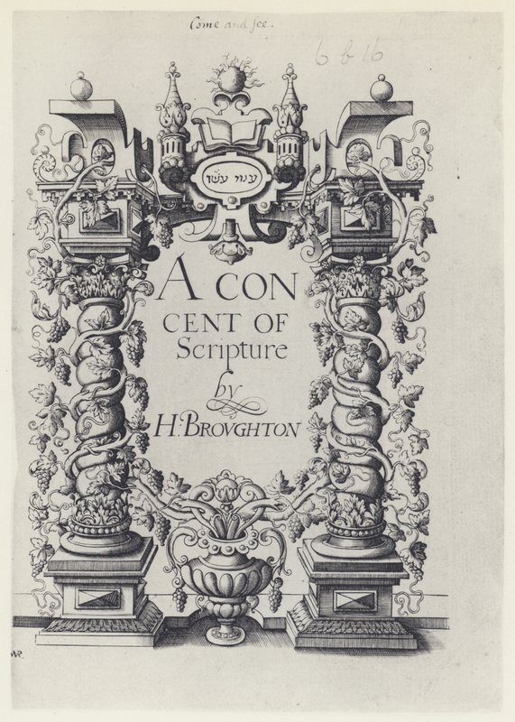 H Broughton, A Concent of Scripture, G Simson og W White 1590 (s/h-foto) af English Photographer