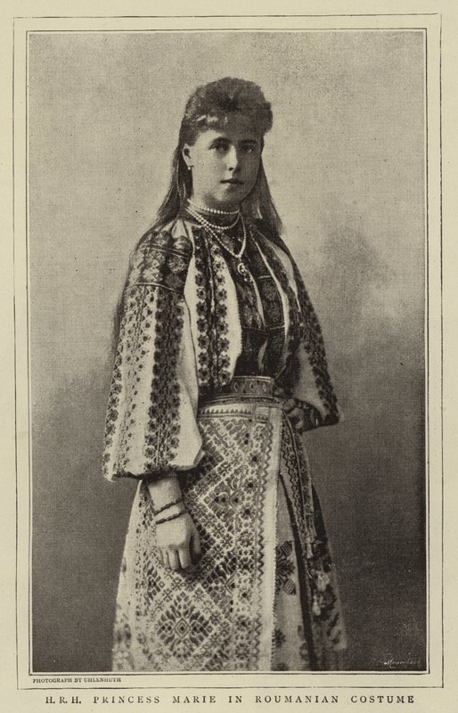 H R H Prinsesse Marie i rumænsk kostume af English Photographer