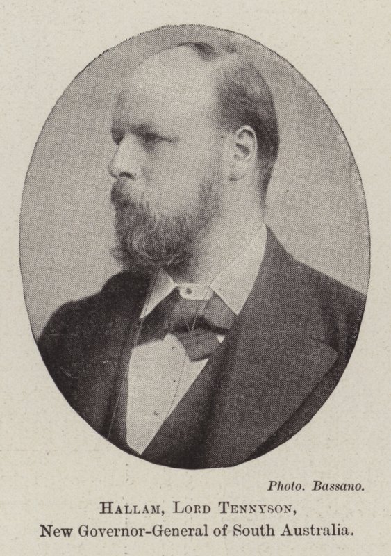 Hallam, Lord Tennyson, ny generalguvernør i South Australia af English Photographer
