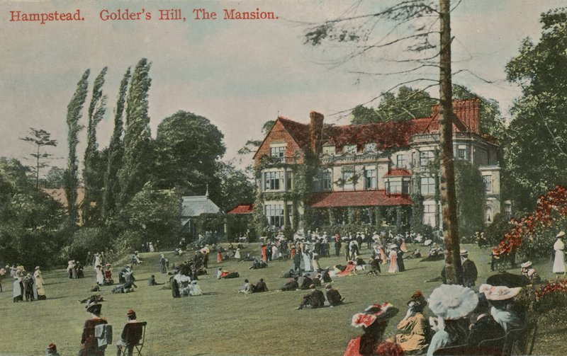 Hampstead, Golders Hill, The Mansion. Postkort sendt den 18. august 1913. af English Photographer
