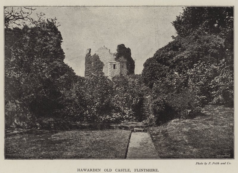 Hawarden Old Castle, Flintshire af English Photographer