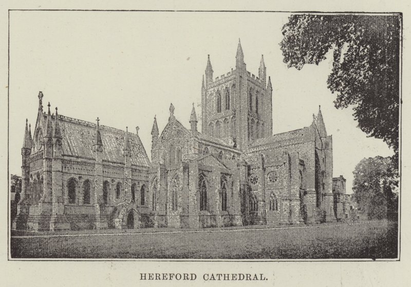 Hereford katedral af English Photographer