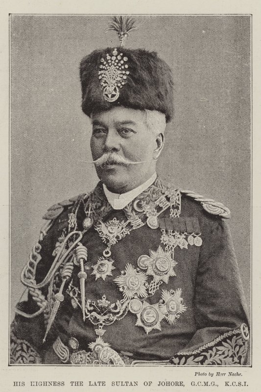 Hans Højhed den afdøde Sultan af Johore, GCMG, KCSI af English Photographer