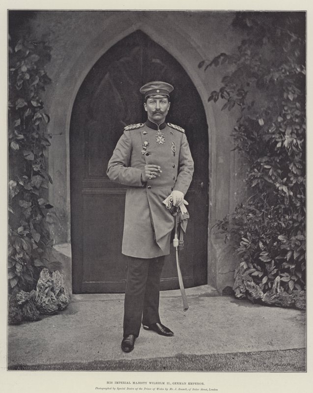 Hans kejserlige majestæt Wilhelm II, tysk kejser af English Photographer
