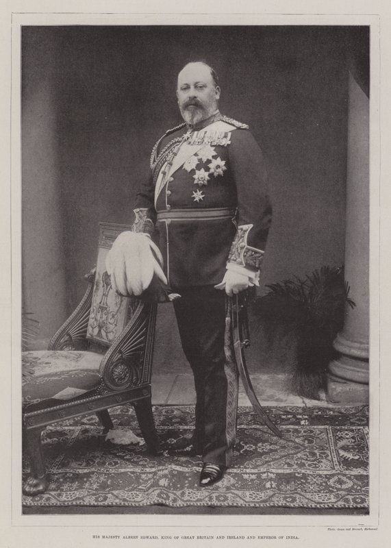 Hans Majestæt Albert Edward, konge af Storbritannien og Irland og kejser af Indien af English Photographer