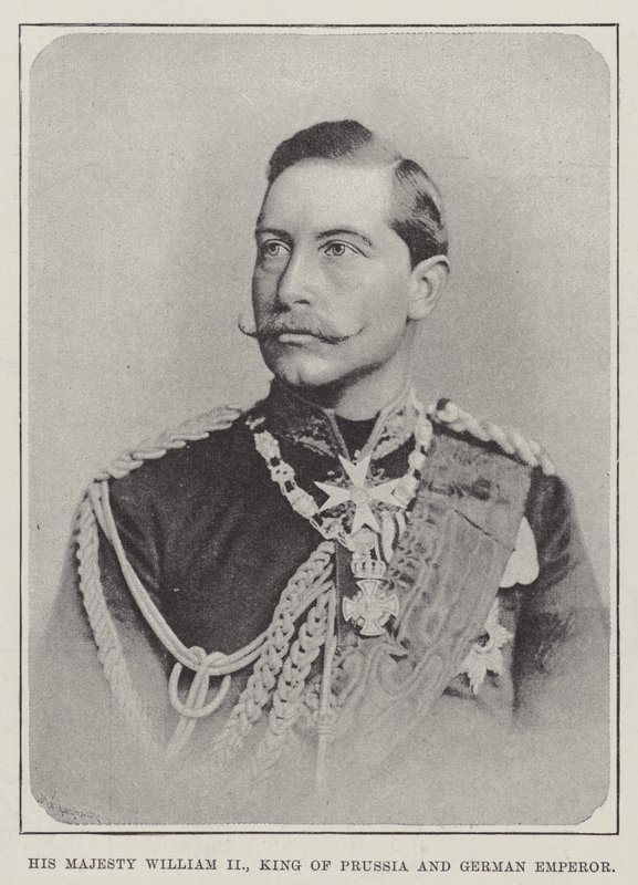 Hans Majestæt Vilhelm II, konge af Preussen og tysk kejser af English Photographer