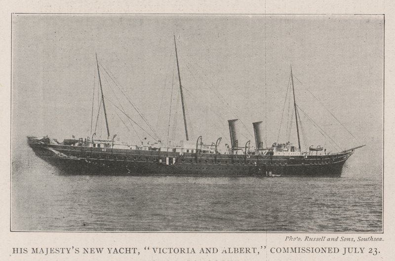 His Majestys New Yacht, Victoria og Albert, taget i brug den 23. juli af English Photographer