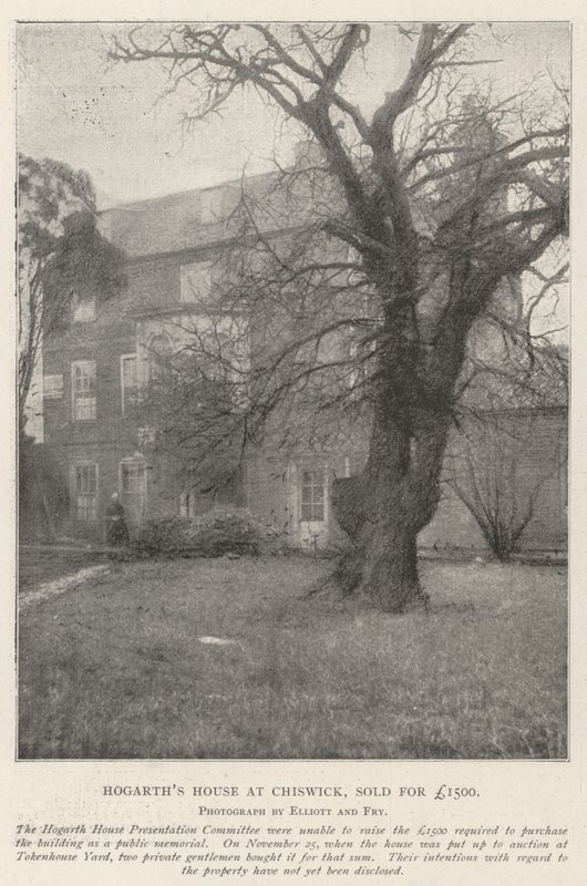 Hogarths House i Chiswick, solgt for £1500 af English Photographer