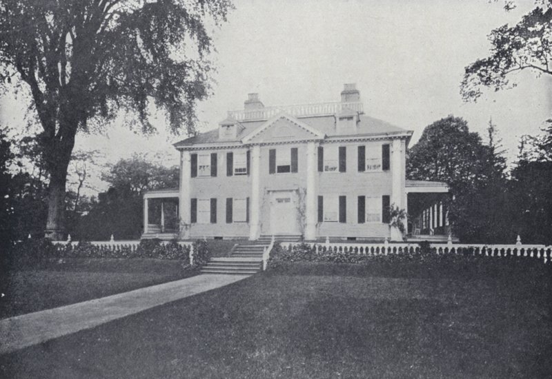 Hjem til Henry Wadsworth Longfellow, Cambridge, Massachusetts (s/h-billede) af English Photographer