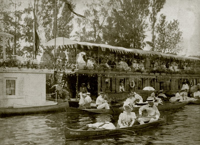 House-Boats at Henley (s/h foto) af English Photographer