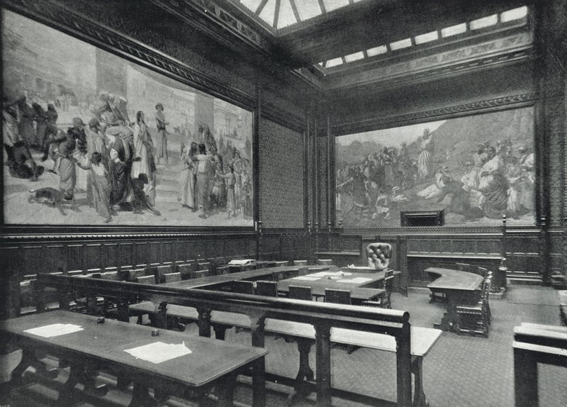 Houses of Parliament, Moses Room, House of Lords (s/h foto) af English Photographer