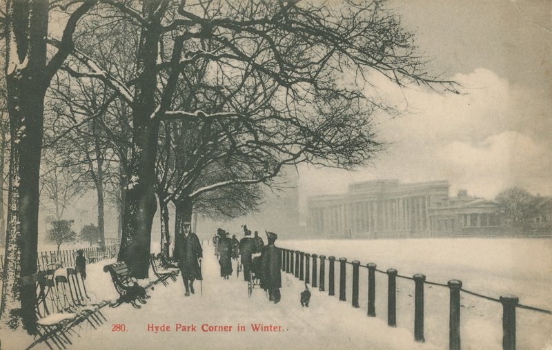 Hyde Park Corner i Winter, London af English Photographer