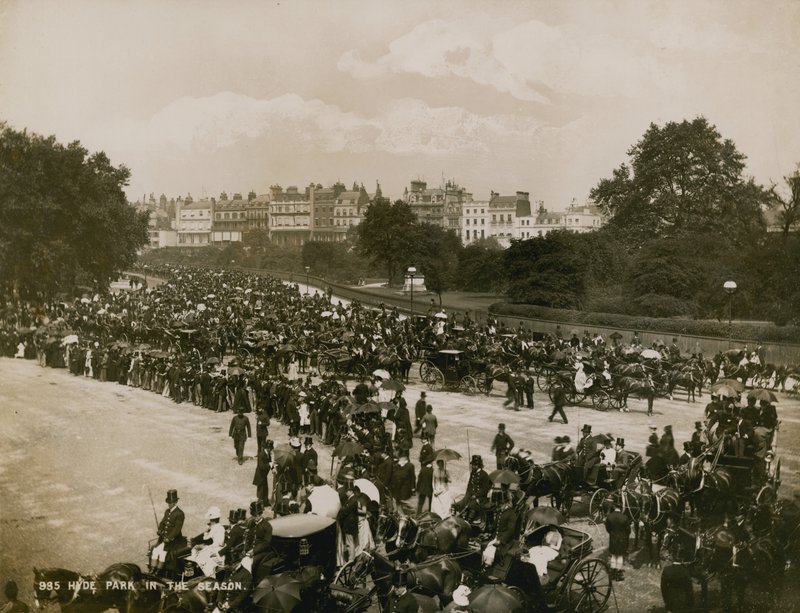 Hyde Park i sæsonen, London af English Photographer