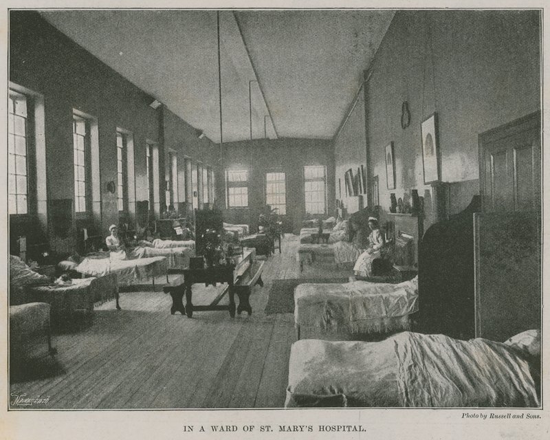 På en afdeling på St Marys Hospital, London af English Photographer