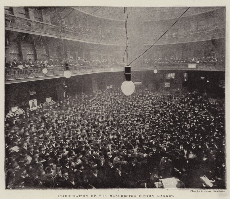 Indvielse af Manchester Cotton Market af English Photographer