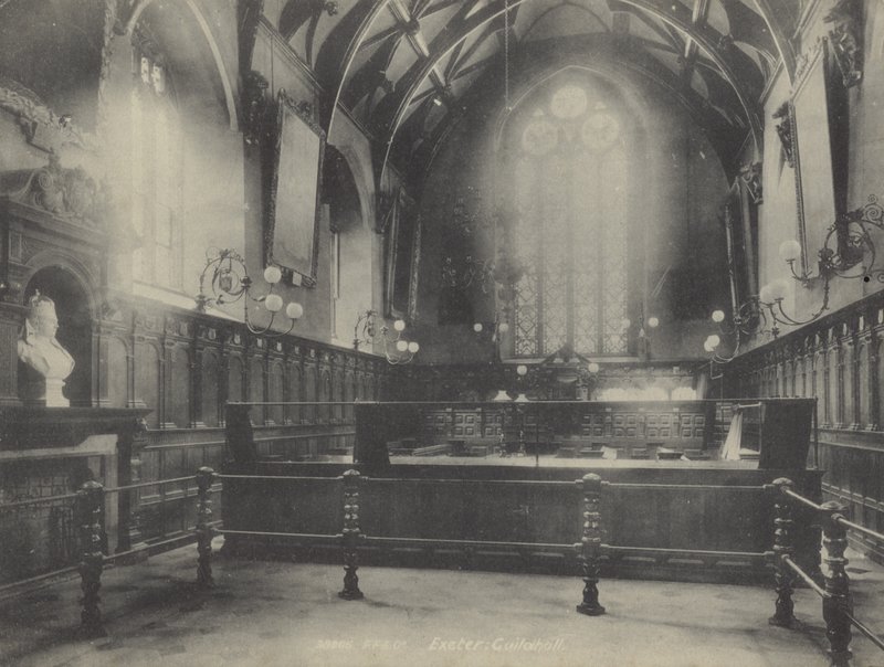 Interiør, Exeter Guildhall, Devon af English Photographer
