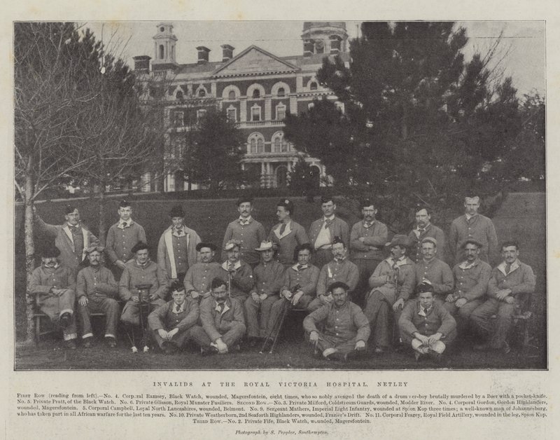 Invalide på Royal Victoria Hospital, Netley af English Photographer