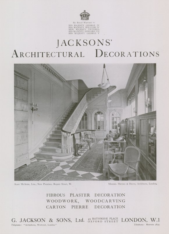 Jacksons arkitektoniske dekorationer af English Photographer