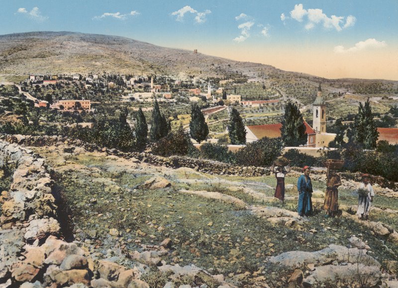 Jerusalem: San Juan i Montana (farvelagt foto) af English Photographer